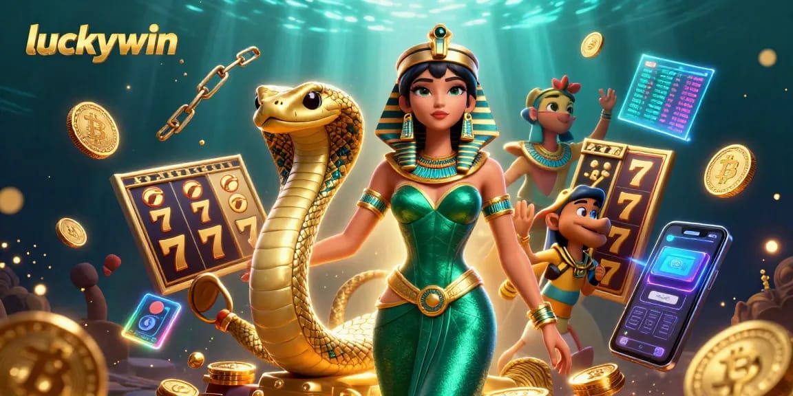 Spin to win with luckywin in an exciting casino scene featuring glamorous gaming elements.