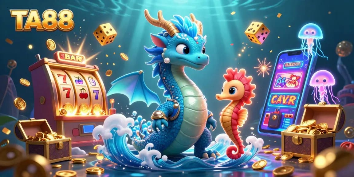 Engage in stunning casino adventures with TA88 featuring vibrant slot machines and mystical underwater elements.
