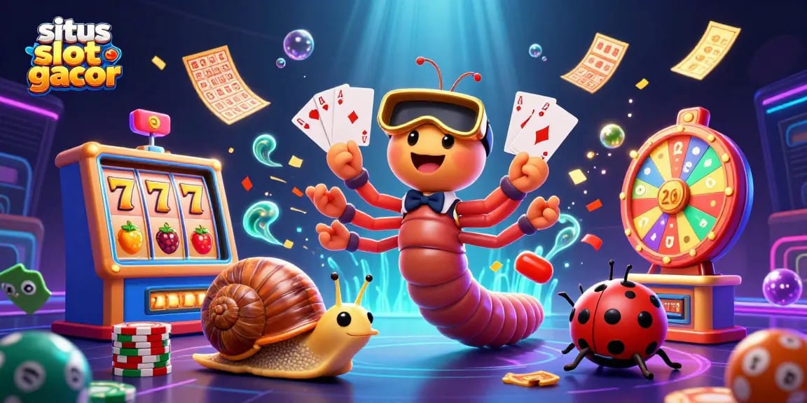 Menggali kesenangan pada situs slot gacor dengan dealer serangga dan simbol slot menarik.