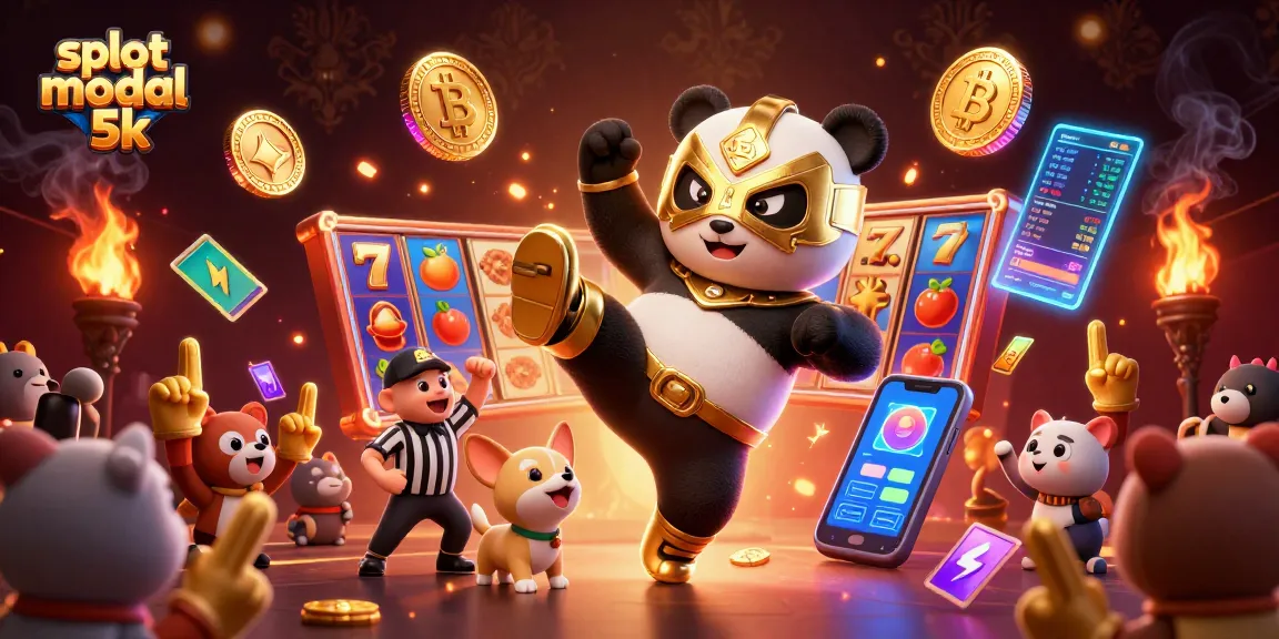 Experience thrilling gameplay with slot modal 5k alongside dynamic casino characters in an electrifying scene.