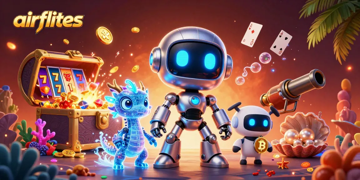 Experience thrilling gameplay at airflites with vibrant casino scenes featuring slots and jackpots.