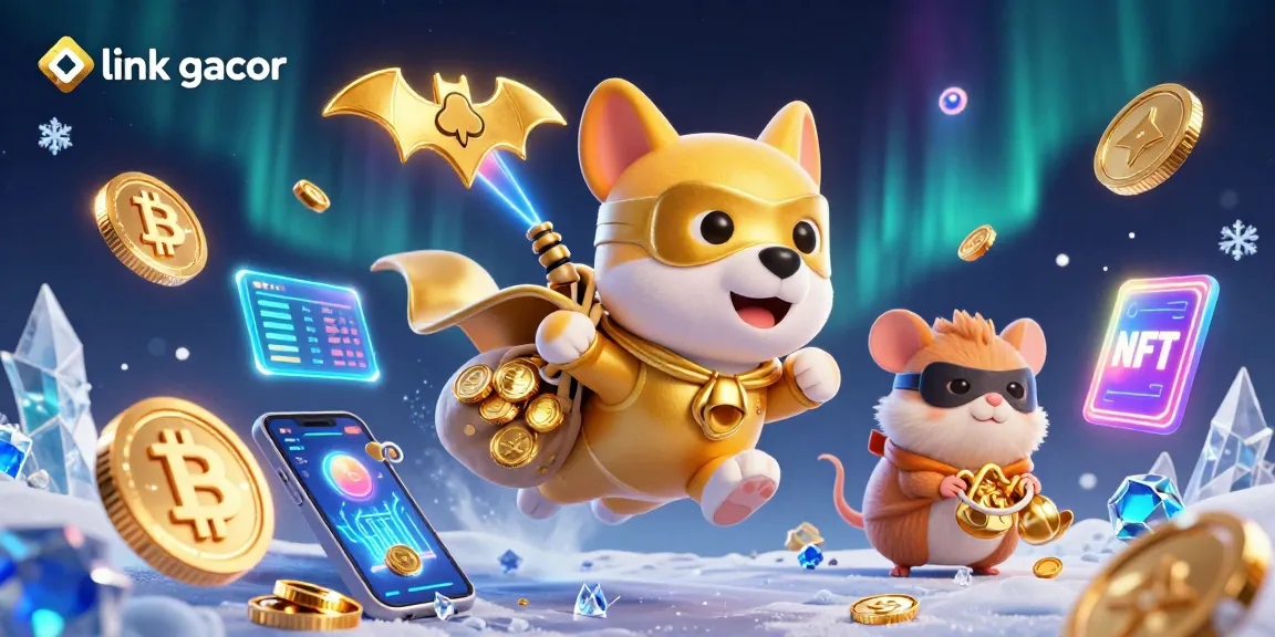 Hit big with link gacor as the superhero dog flies through a magical casino scene!