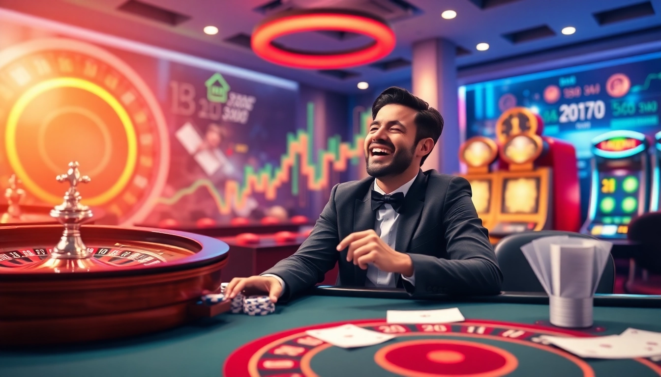 Experience the excitement of nohu90 com with vibrant online gambling visuals featuring engaging casino elements.