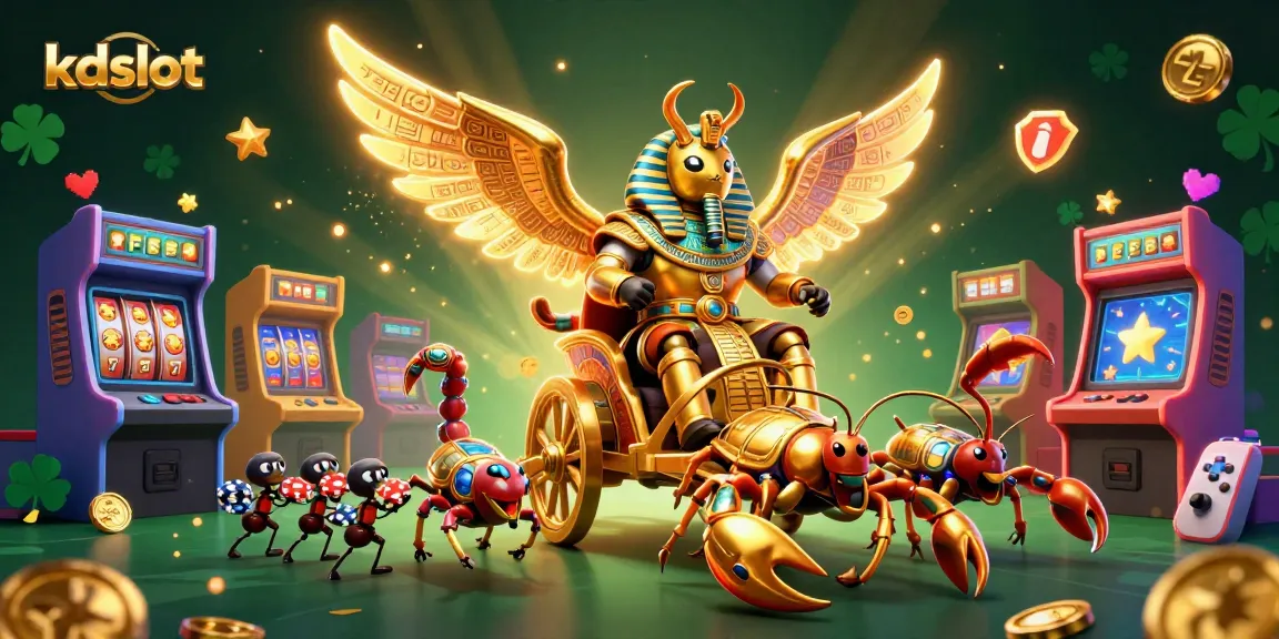 Experience thrilling gameplay and jackpots with kdslot in this vibrant casino illustration.