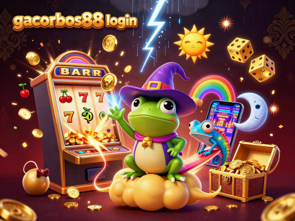 Experience the thrilling gacorbos88 login action amidst golden coins and jackpot excitement!