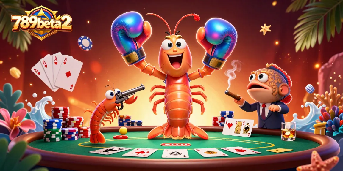 Engage in a thrilling poker showdown with 789beta2 featuring colorful chips and vibrant characters.