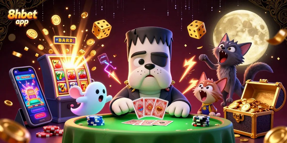 Experience the excitement of the 8xbet app with dynamic casino characters and thrilling gaming elements.