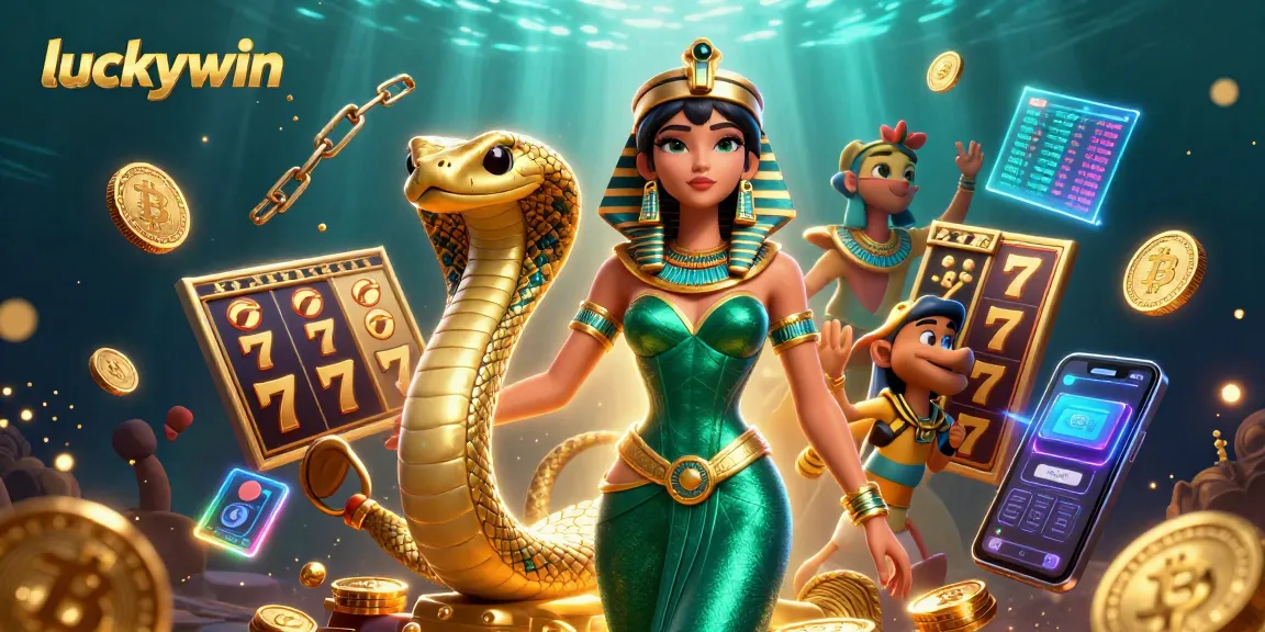 Spin to win with luckywin in an exciting casino scene featuring glamorous gaming elements.