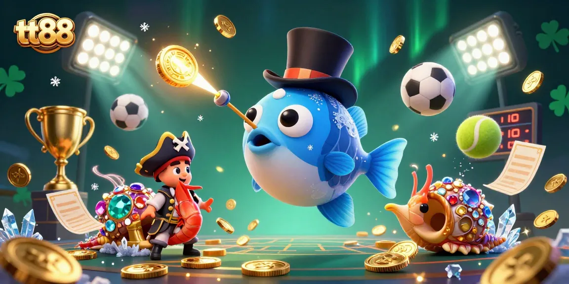 Experience thrilling wins at tt88 with a vibrant underwater theme featuring dynamic casino elements.