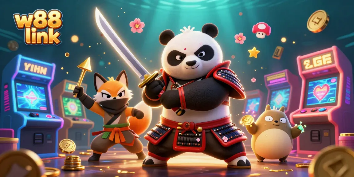 Experience exciting games at w88 link with colorful 3D characters and dynamic casino elements.