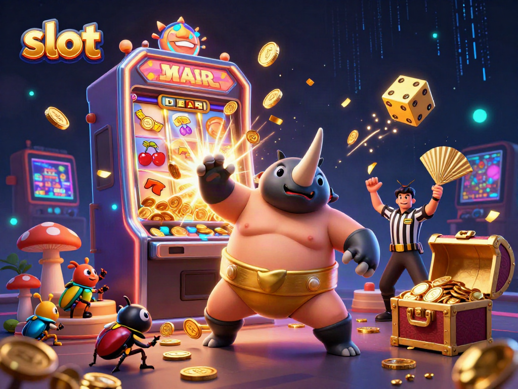 Slot mesin penuh koin keemasan yang meledak setelah serangan dari juara kejuaraan, memberikan peluang menang di kasino.