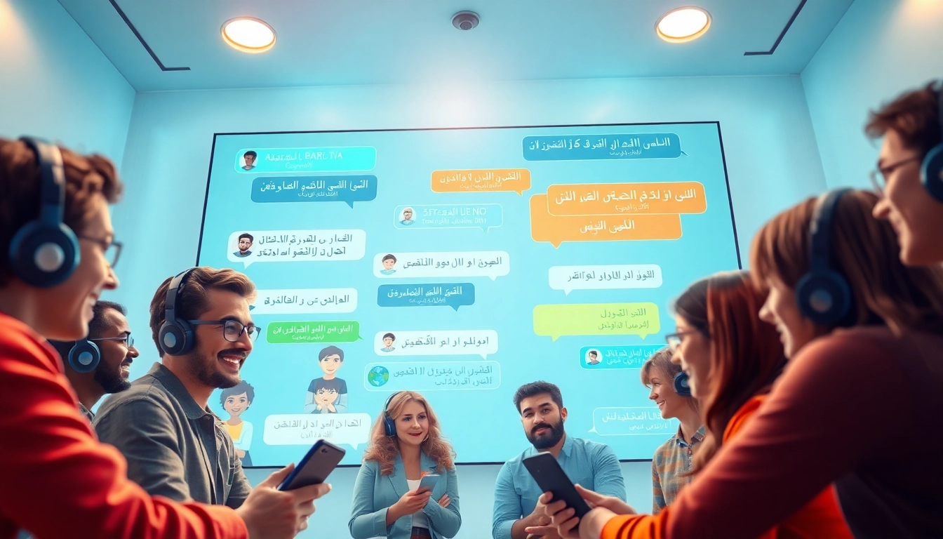 مشهد جذاب لشات دردشتي يعرض مستخدمين متنوعين في بيئة دردشة عبر الإنترنت.