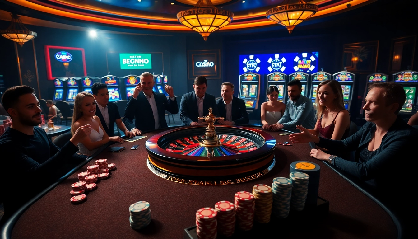 Experience the thrill of casino games at https://rikvip11.xyz/ with vibrant gaming tables and slot machines.