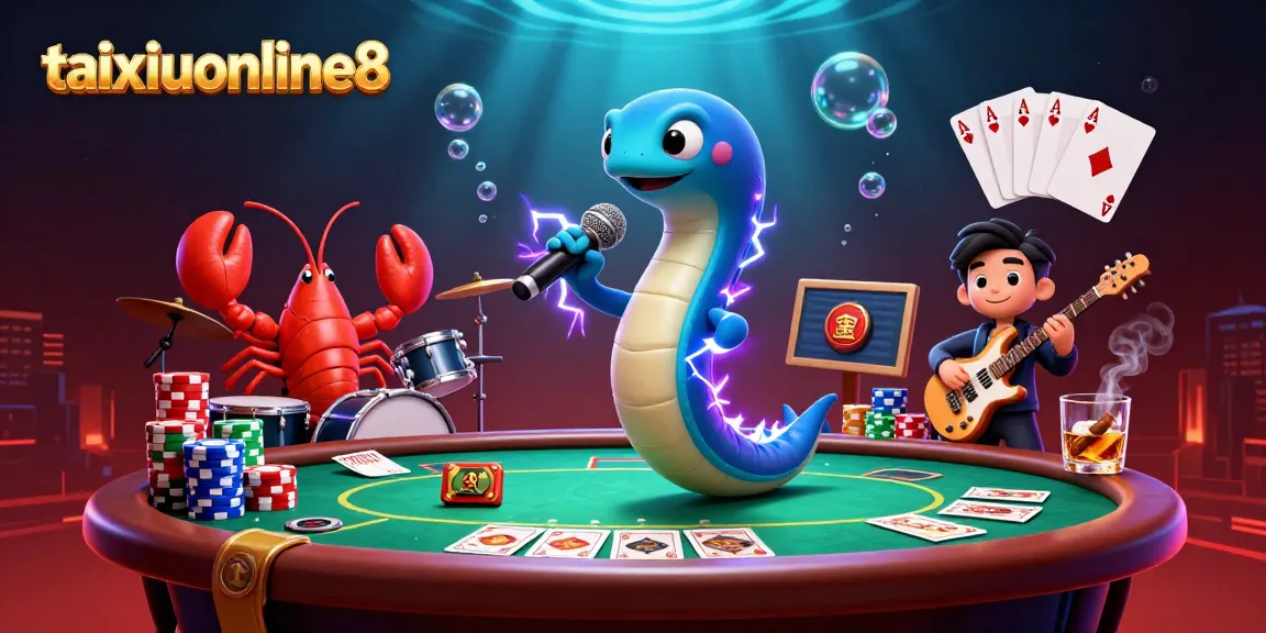 Engage in thrilling Tài Xỉu action with taixiuonline8 in a vibrant underwater casino scene.