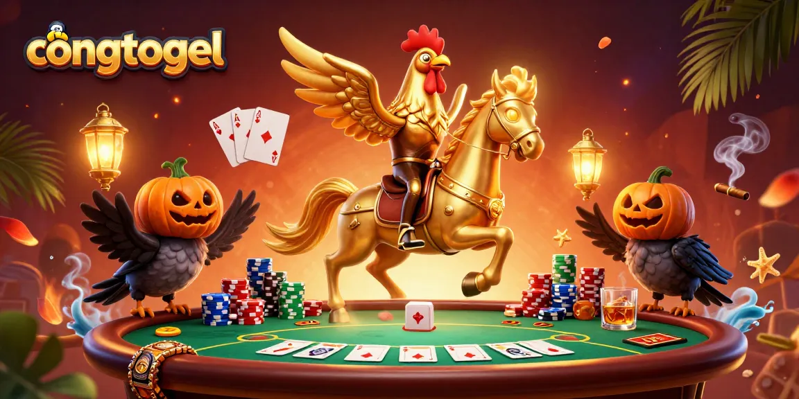 Congtogel offers gripping scenes of gaming excitement with vibrant casino elements scattered throughout.