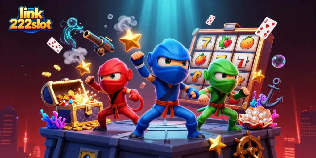 Menangkan slot dengan link 222slot, ilustrasi 3D menampilkan ninja chameleon dalam aksi!