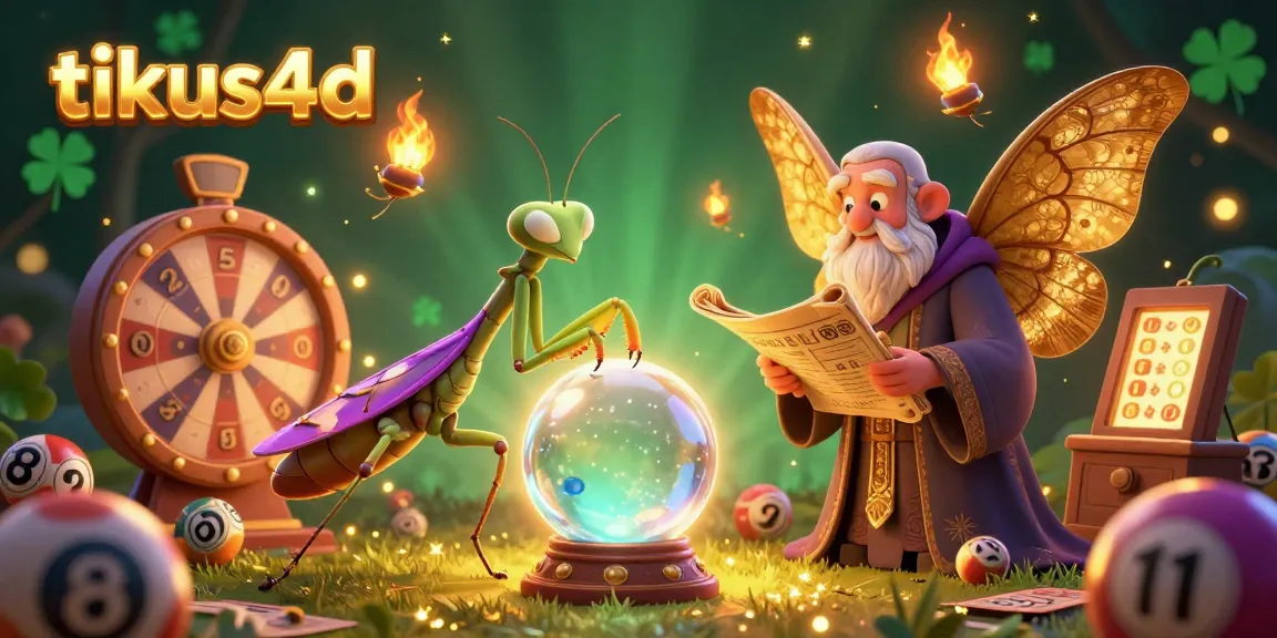 Engage with tikus4d's vibrant lottery experience featuring mystical characters and glowing elements.
