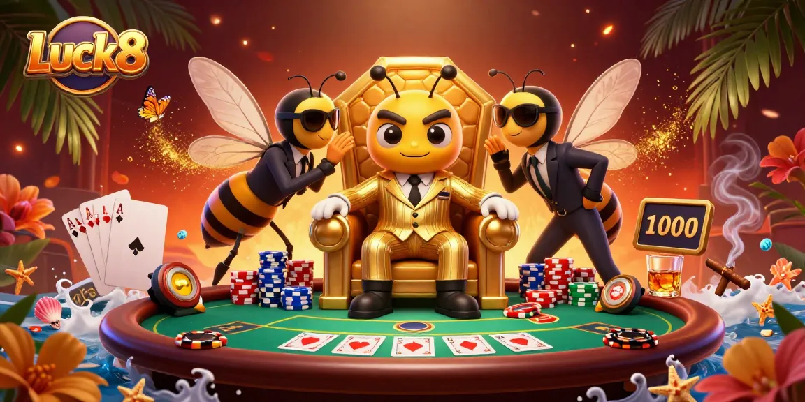 Experience Luck8 with an engaging 3D casino scene featuring gaming action and vibrant characters.