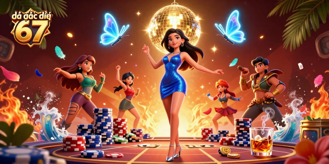 Experience the excitement of đá gà trực tiếp 67 with vibrant elements showcasing a glamorous woman and dynamic betting action.