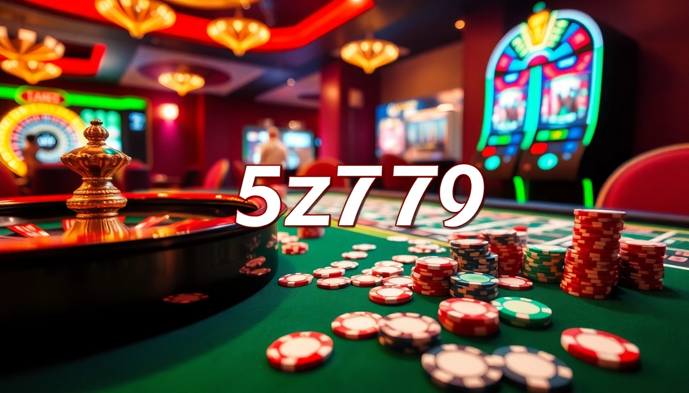 Experience the thrill of winning at 5z777 with vibrant casino tables and exciting games.