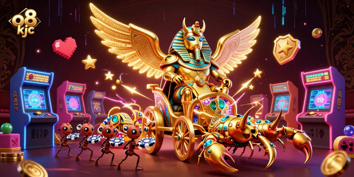 Engage with the thrilling world of o8 kjc in a dynamic 3D illustration showcasing vibrant casino elements