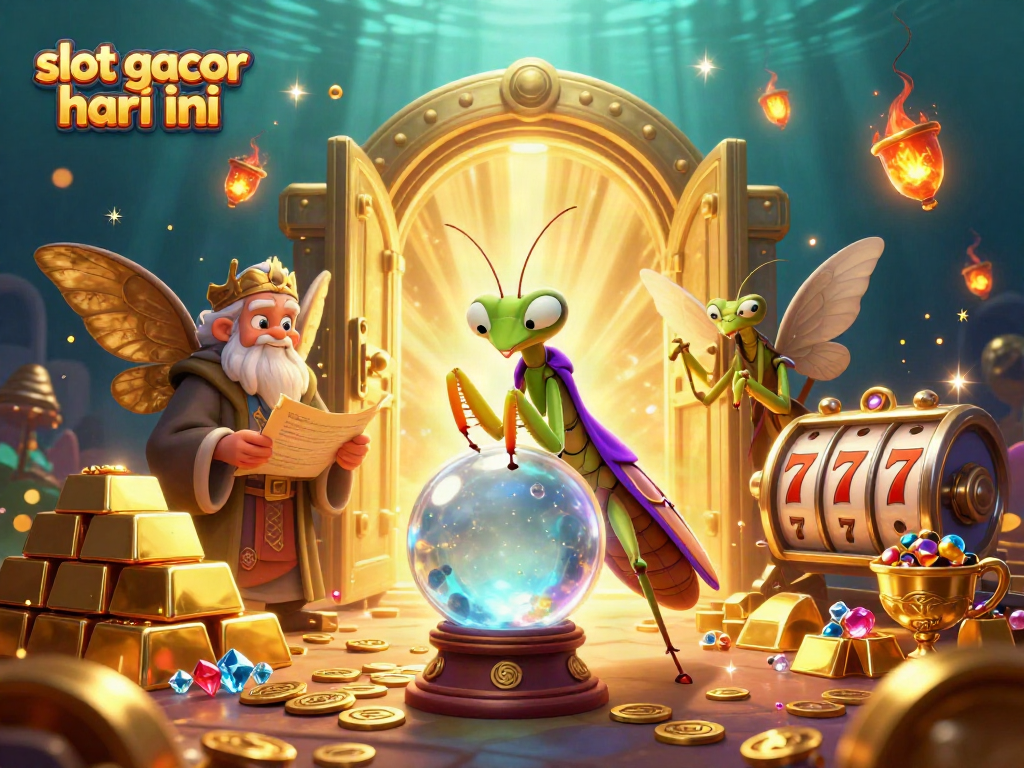 Engage with slot gacor hari ini featuring a mystical scene with iconic casino elements