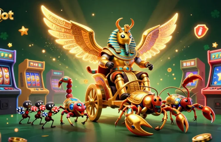 Experience thrilling gameplay and jackpots with kdslot in this vibrant casino illustration.